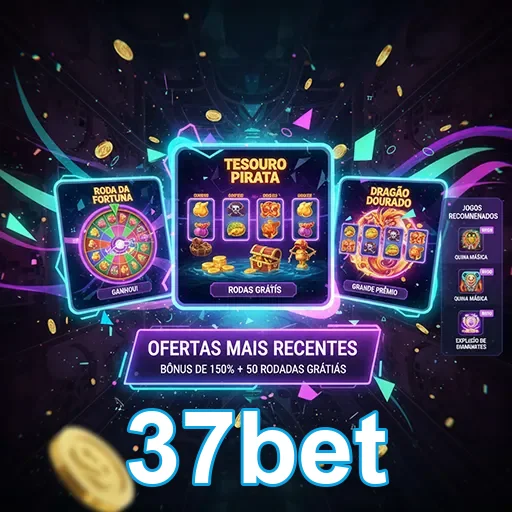 Imagem do site 37bet mostrando opções de apostas esportivas na página inicial com destaque para o logo do 37bet.